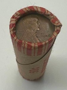 Roll of Unsearched Wheat Pennies