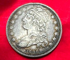 1836 Capped Bust Silver Quarter