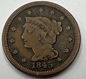 1845 Large Cent Penny