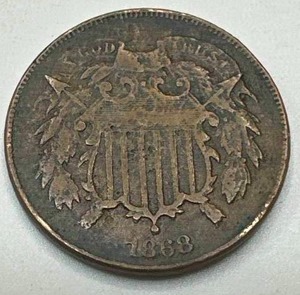 1868 Two Cent Piece