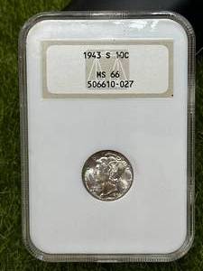 1943-S Mercury Dime MS66