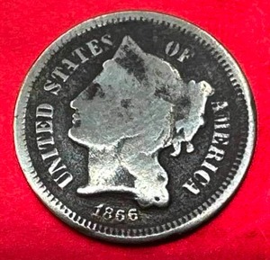 1866 Three Cent Nickel
