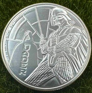 1oz .999 Darth Vader Silver Round
