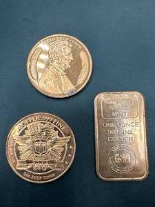 Lot of 3oz Investment Grade Copper