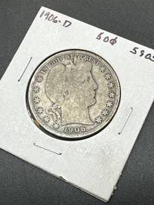 1906-D Barber Half Dollar
