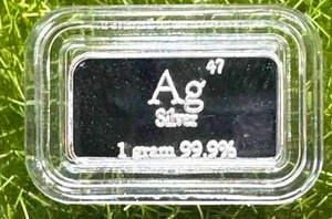 1 Gram 99.9 AG Silver Bar