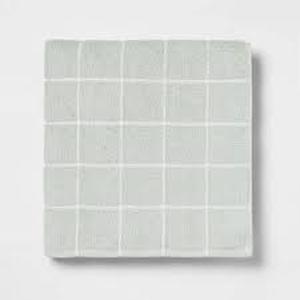 Set of 2 Everyday Bath Towel - Room Essentials-Oversized Grid Bath Towel-Mint