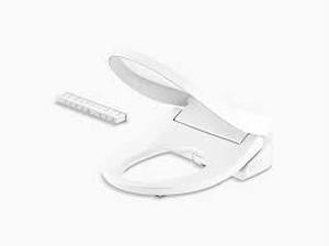 Kohler PureWash� E815 Round-front bidet toilet seat with remote control  K-28118-0-White