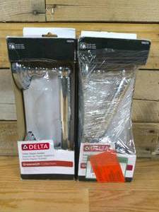 Set of 2 Delta Greenwich Toilet Paper Holder in Chrome