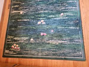 lot 46 image: Monet Inspired Water Lilies Area Rug
