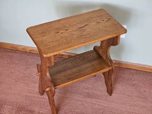 lot 49 image: Primitive oak Side Table