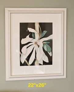 lot 111 image: White Magnolia Dcor Art