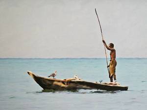 lot 113 image: Haiti Fisherman Signed & Numbered Print