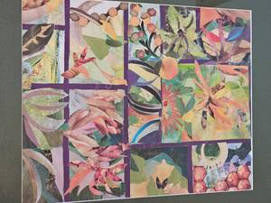 lot 124 image: Fun Multimedia Floral Collage