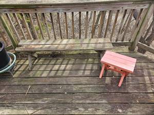 lot 70A image: Primitive Wooden Bench