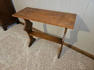 lot 87 image: Narrow Primitive Side Table
