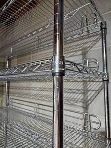 lot 147 image: Rugged Rolling Storage Racks (Quantity Three)
