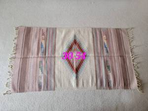 lot 76 image: Southwestern Woven Entry Rug