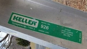 lot 151 image: 6 Keller Painters Ladder Model 926