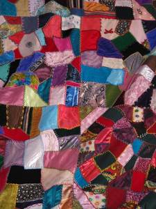 lot 78A image: Crazy Quilt 75X92