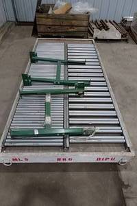 lot 287 image: 2 Steel Roller Conveyors