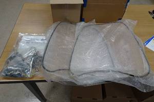 lot 318 image: NEW Irbis Windshields with Mounting Parts