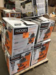 Pallet of Assorted WetDry Shop Vacs Various Models and Conditions   Customer Returns See Pictures