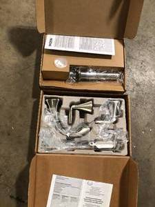 MOEN Voss 8 in. Widespread 2-Handle High-Arc Bathroom Faucet Trim Kit in Brushed Nickel (Valve Included) Customer Returns See Pictures