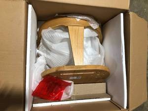 Poly and Bark Enzo Dining Chair in Oak Customer Returns See Pictures