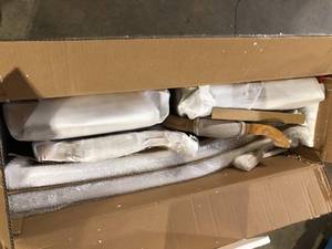 Aisenbrey Beige and Natural Wood and Cane Arm Chair (Set of 2) by Noble House Customer Returns See Pictures
