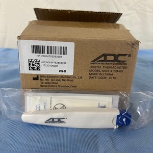 lot 43 image: 1 Case (25 each) NEW ADC American Diagnostic Corporation 413B-00 Adtemp II Digital Oral Thermometer - Each Unit Boxed With 5 Sheaths