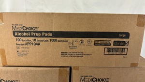 lot 63 image: 3 Cases NEW MediChoice APP104A and APP102A Sterile Alcohol Saturated Prep Pads