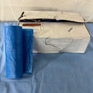 1 Case (10 rolls) NEW 45 Gallon Trash Liner bags - Linear Low Density Polyethylene&nbspLinear - Blue