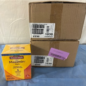 lot 68 image: 2 Cases (6 boxes each, 30 packs each box) NEW Nature Made 1030 Daily Maximin 5 Supplement Pack - Expiration 823
