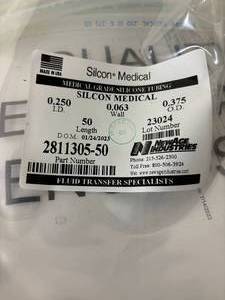 lot 97 image: MSRP $250  1 Case (2 tubes) NEW Silcon Medical New Age Industries 2811305-50 Medical Grade Silicone Tubing -&nbspEach package contains 50 feet of tubing