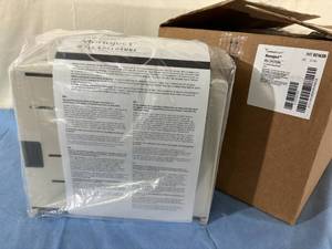 lot 129 image: 1 Case (5 each) NEW Cardinal Health 85165H 5 Quart Monoject Wall Enclosure For In-Room Sharps Containers - Locking With Keys