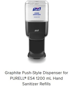 lot 40 image: Lot of 10 NEW Purell 5024-01 Push-Style Hand Sanitizer Dispenser - Graphite