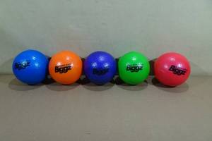 lot 13 image: 5 Biggz 6 IndoorOutdoor Skin Foam Dodge Balls