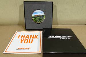lot 29 image: BNSF Railway Employee Safety Coin 2023 Injury Free Performance Award With Box