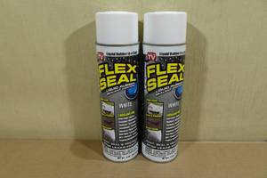 lot 49 image: 2 Flex Seal Liquid Rubber Spray -White