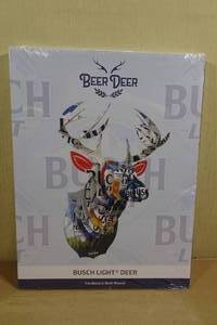lot 101 image: Beer Deer Busch Light Deer Cardboard Wall Mount