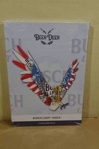 lot 102 image: Beer Deer Busch Light Eagle Cardboard Wall Mount
