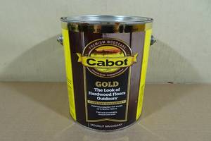 lot 129 image: 1 Gallon Cabot Outdoor Stain -Moonlit Mahogany