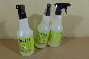 lot 140 image: 3 Mrs Meyers Glass Cleaner 24fl oz Each