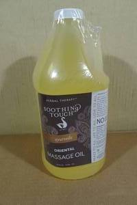 lot 141 image: Half Gallon Herbal Therapy Soothing Touch Massage Oil