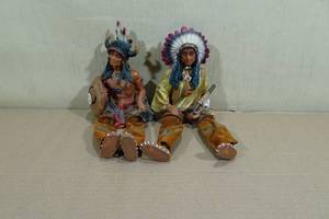 lot 161 image: 2 Native American Statues