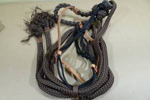 lot 196 image: Professionals Choice Bridle with Woven Nylon Neck Reins