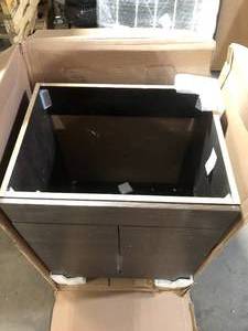 Glacier Bay Stancliff 25 in. W x 19 in. D x 34 in. H Single Sink Bath Vanity in Elm Ember No Granite Included   Customer Returns See Pictures