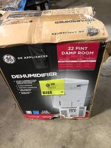 GE Appliances Dehumidifier 22 Pint Damp Room Customer Returns See Pictures