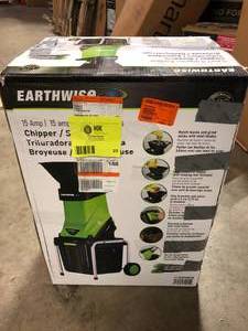 Earthwise 15 Amp Chipper  Customer Returns See Pictures